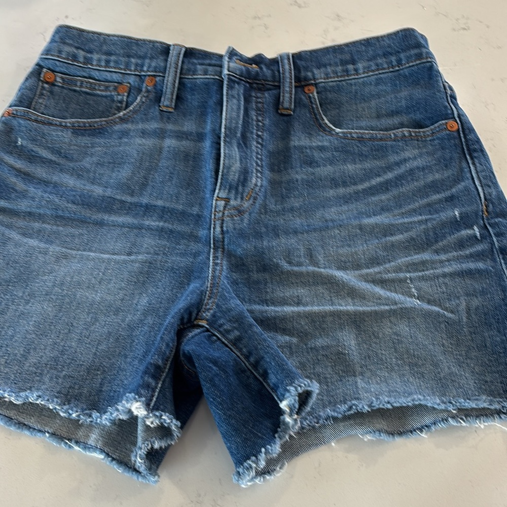 Madewell high rise denim shorts size 28 - Picture 4 of 5